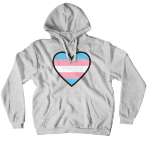 transgender heart hoodie
