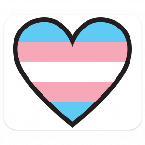 transgender heart mousepad